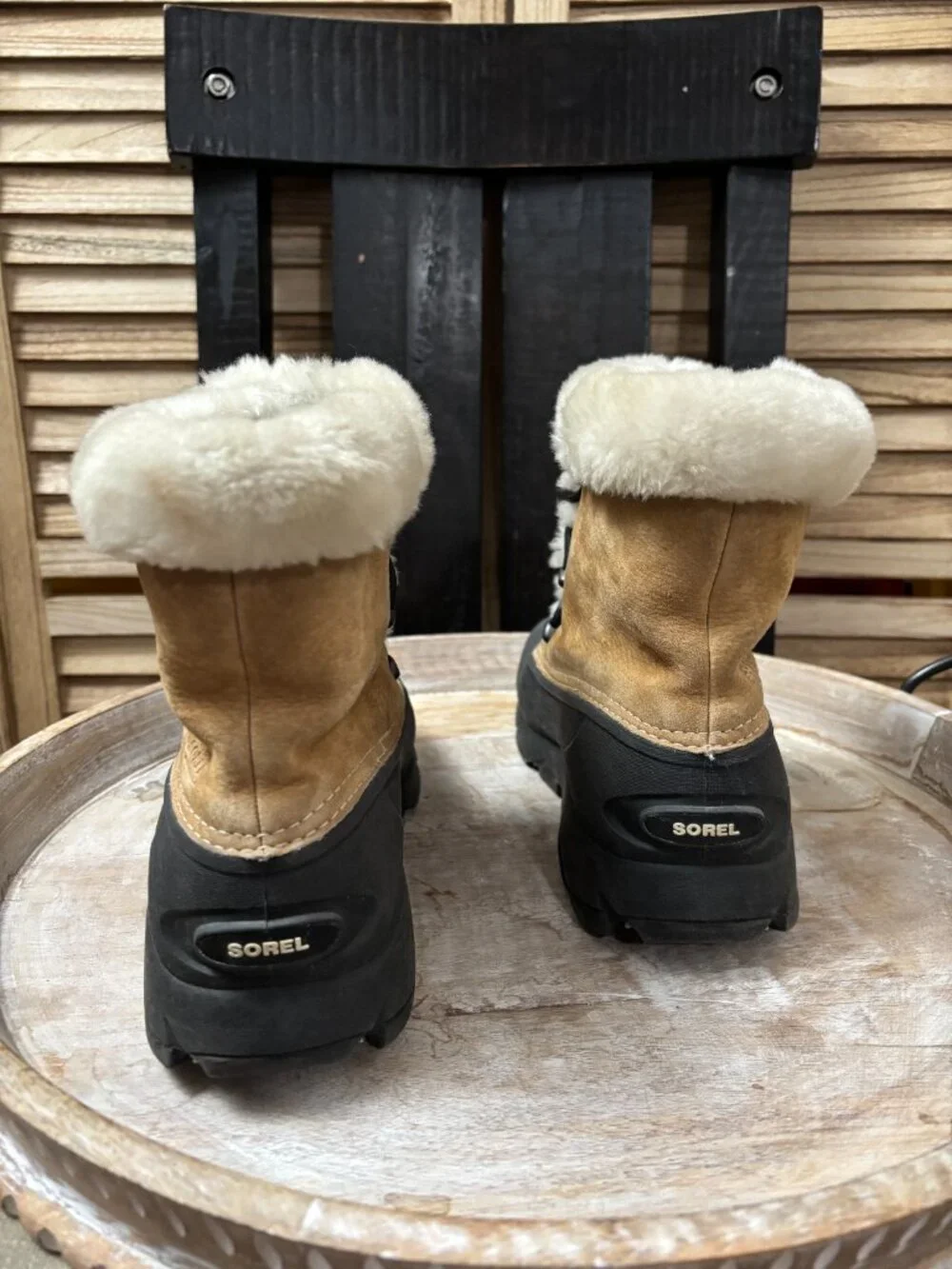 Sorel Snow Angel Lace Tan Waterproof Winter Boots 11